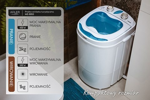 MS 8053 Pralko-wirówka turystyczna MS 8053 Pralko-wirówka turystyczna