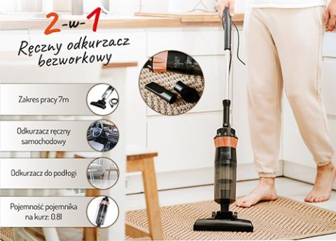 AD 7049 Odkurzacz pionowy - bezworkowy 2 w 1 AD 7049 Odkurzacz pionowy - bezworkowy 2 w 1