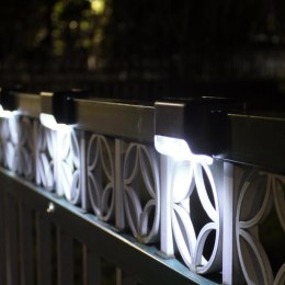 Solarna lampa schodowa tarasowa LED Maclean IP44, 4000K, Ni-MH 100 mAh, 80x45x45mm, czuj. zmierzchu MCE319