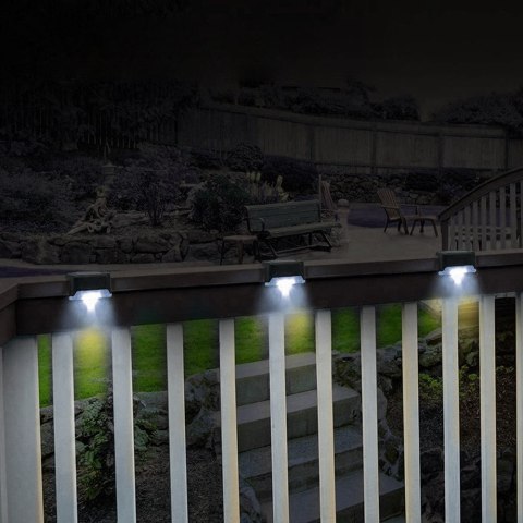 Solarna lampa schodowa tarasowa LED Maclean IP44, 4000K, Ni-MH 100 mAh, 80x45x45mm, czuj. zmierzchu MCE319 Solarna lampa schodowa tarasowa LED Maclean IP44, 4000K, Ni-MH 100 mAh, 80x45x45mm, czuj. zmierzchu MCE319