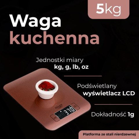 AD 3183 copper Waga kuchenna - 5kg AD 3183 copper Waga kuchenna - 5kg