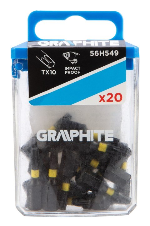 Bity udarowe TX10 x 25 mm, 20 szt. Bity udarowe TX10 x 25 mm, 20 szt.