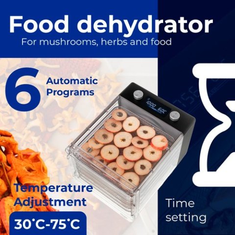 AD 6660 Suszarka do grzybów, ziół i żywności - dehydrator AD 6660 Suszarka do grzybów, ziół i żywności - dehydrator