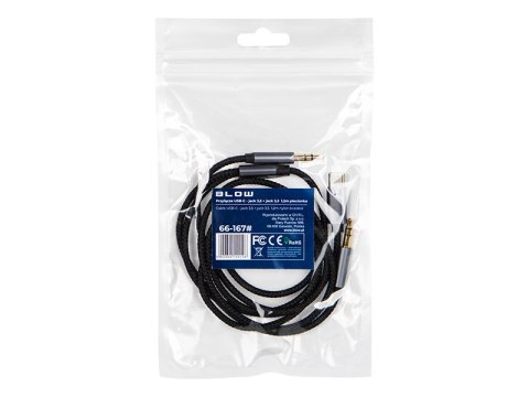 66-167# Przyłącze usb-c - jack 3,5 + jack 3,5 1,2m plecionka 66-167# Przyłącze usb-c - jack 3,5 + jack 3,5 1,2m plecionka