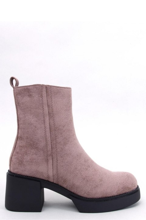 Botki na stabilnym obcasie RUFFIN KHAKI - Inello Inello Botki na stabilnym obcasie RUFFIN KHAKI - Inello Inello