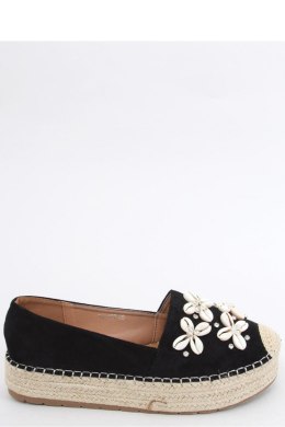 Espadryle z muszelkami ELIF BLACK - Inello Inello