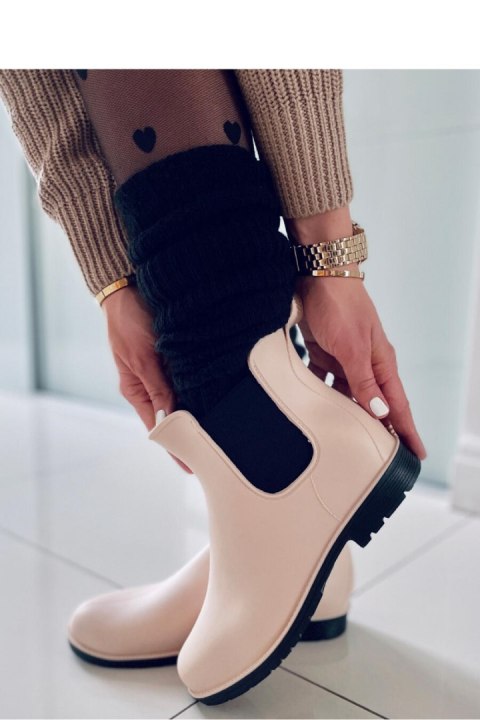 Kalosze damskie sztyblety FOXY BEIGE - Inello Inello Kalosze damskie sztyblety FOXY BEIGE - Inello Inello