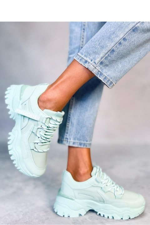 Sneakersy na koturnie BAINS GREEN - Inello Inello Sneakersy na koturnie BAINS GREEN - Inello Inello