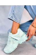 Sneakersy na koturnie BAINS GREEN - Inello Inello