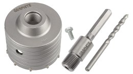 Otwornica widiowa 80 mm z adapterem HEX oraz wiertłem pilotującym