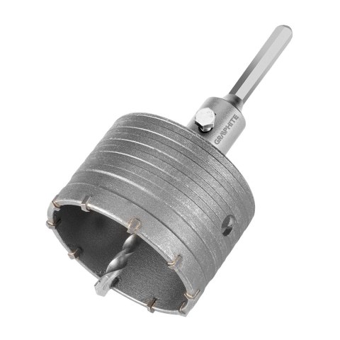 Otwornica widiowa 85 mm z adapterem HEX oraz wiertłem pilotującym Otwornica widiowa 85 mm z adapterem HEX oraz wiertłem pilotującym
