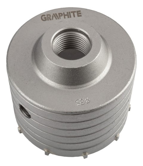 Otwornica widiowa 85 mm z adapterem HEX oraz wiertłem pilotującym Otwornica widiowa 85 mm z adapterem HEX oraz wiertłem pilotującym