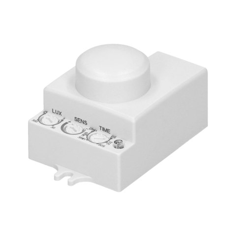Mikrofalowy czujnik ruchu, mini, 360°/180°, IP20, 1200W Mikrofalowy czujnik ruchu, mini, 360°/180°, IP20, 1200W