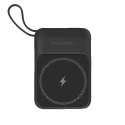 POWER BANK indukcyjny Kruger&Matz 10000 mAh Mag Safe z kablem czarny
