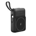 POWER BANK indukcyjny Kruger&Matz 10000 mAh Mag Safe z kablem czarny