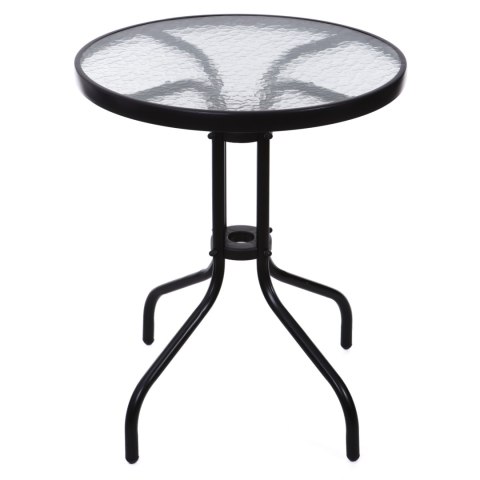 Stolik ogrodowy 60 cm szkło hartowane stół na ogród taras balkon MultiGarden Stolik ogrodowy 60 cm szkło hartowane stół na ogród taras balkon MultiGarden