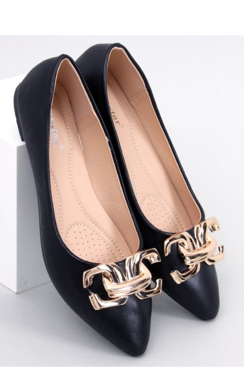 Baleriny eleganckie z klamerką SIMONA BLACK - Inello Inello Baleriny eleganckie z klamerką SIMONA BLACK - Inello Inello
