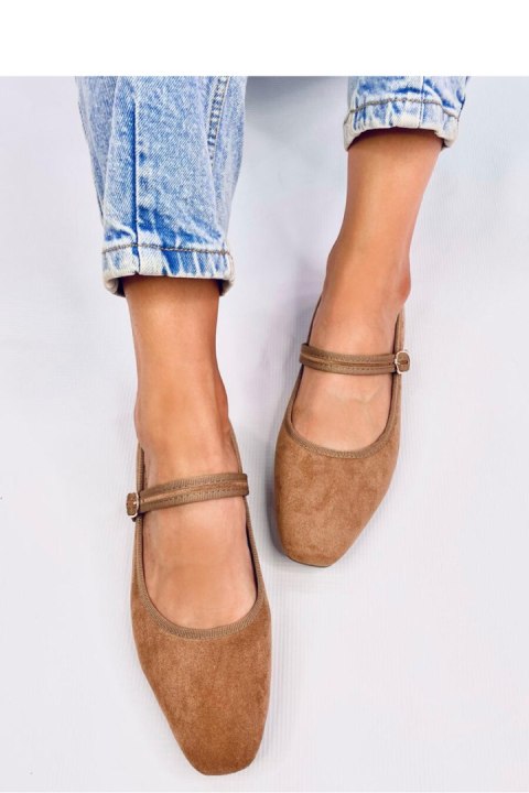 Baleriny w stylu Mary Jane GOLINS KHAKI - Inello Inello Baleriny w stylu Mary Jane GOLINS KHAKI - Inello Inello