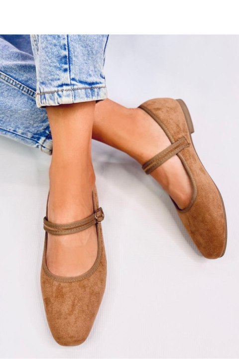 Baleriny w stylu Mary Jane GOLINS KHAKI - Inello Inello Baleriny w stylu Mary Jane GOLINS KHAKI - Inello Inello