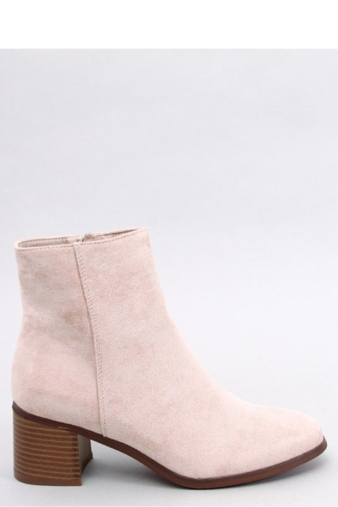 Botki na obcasie klasyczne ANNIE BEIGE - Inello Inello Botki na obcasie klasyczne ANNIE BEIGE - Inello Inello