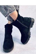 Botki sztyblety zamszowe LANIER BLACK - Inello Inello