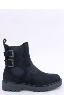 Botki sztyblety zamszowe LANIER BLACK - Inello Inello