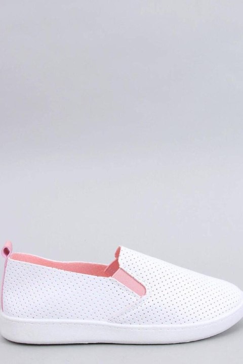 Tenisówki slip-on JOUSSE WHITE/PINK - Inello Inello Tenisówki slip-on JOUSSE WHITE/PINK - Inello Inello