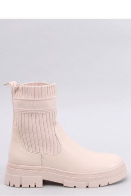 Botki z elastyczną cholewką DEMUS BEIGE - Inello Inello