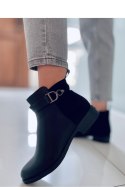 Sztyblety damskie licowo-zamszowe AMIL BLACK - Inello Inello