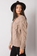 Sweter Damski Model LC-SW-A1.28X Dark Beige - Rue Paris Rue Paris