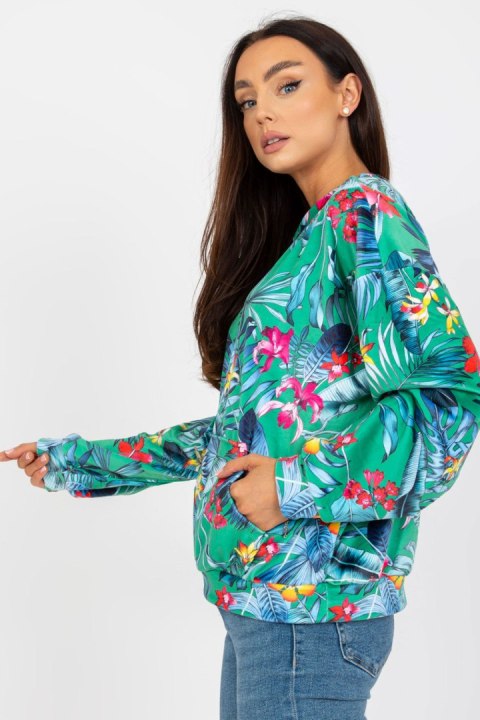 Bluza Damska Model RV-BL-8124.51 Green - Rue Paris Rue Paris Bluza Damska Model RV-BL-8124.51 Green - Rue Paris Rue Paris