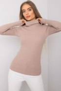 Golf damski Model RV-BZ-7182.01P Dark Beige - Rue Paris Rue Paris