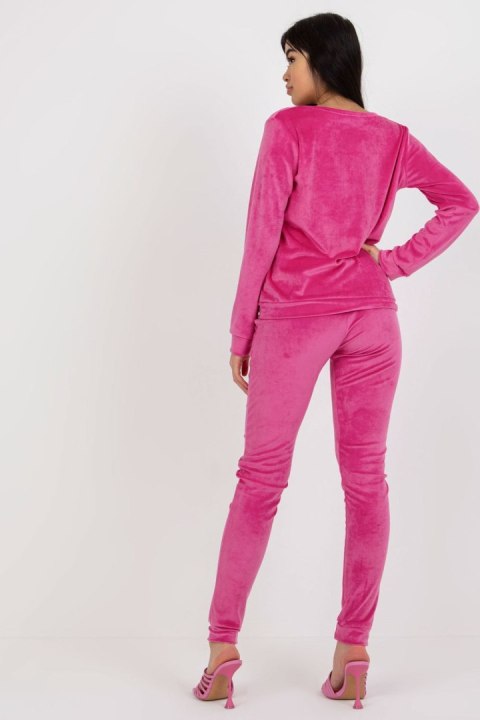 Spodnie Komplet Model RV-KMPL-6083.05 Pink - Rue Paris Rue Paris Spodnie Komplet Model RV-KMPL-6083.05 Pink - Rue Paris Rue Paris