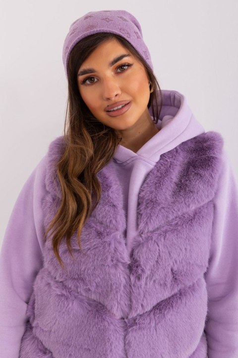 Czapka Model AT-CZ-2325.85 Light Violet - AT AT Czapka Model AT-CZ-2325.85 Light Violet - AT AT