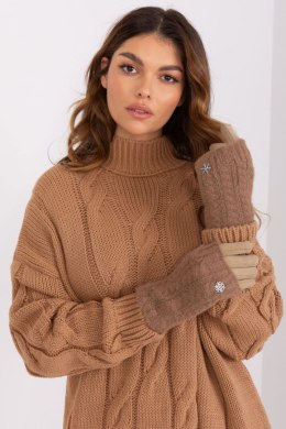 Rękawiczki Model AT-RK-231405.08X Dark Beige - AT AT