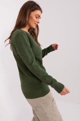 Sweter Damski Model AT-SW-232901.25X Khaki - AT AT