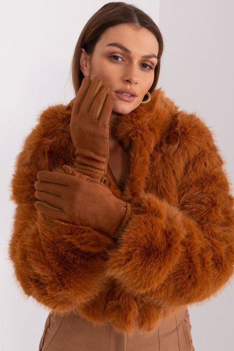 Rękawiczki Model AT-RK-238601.98 Light Brown - AT AT Rękawiczki Model AT-RK-238601.98 Light Brown - AT AT
